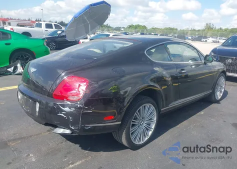 2010 Bentley Continental Gt Speed z USA, uszkodzony, nr VIN SCBCP7ZA3AC062508